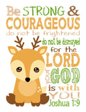 Woodland Christian Nursery Set of 4 Unframed Prints, Bear, Deer, Beaver, Groundhog with Bible Verses