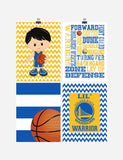 Golden State Warriors Boys Sports Bedroom Decor, Basketball, Athletic Nursery