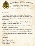 Hogwarts Personalized Acceptance Letter with Birthday Wishes