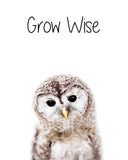 Woodland Nursery Art Set of 4 Prints - Stay Playful, Be Brave, Grow Wise, Be Kind