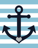 Nautical Nursery Decor Set of 4 Art Prints - Dream Big Little One