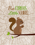 Woodland Nursery Art Print Set of 4 - Stay Clever, Be Curious, Grow Wise, Work Hard - Multiple Sizes