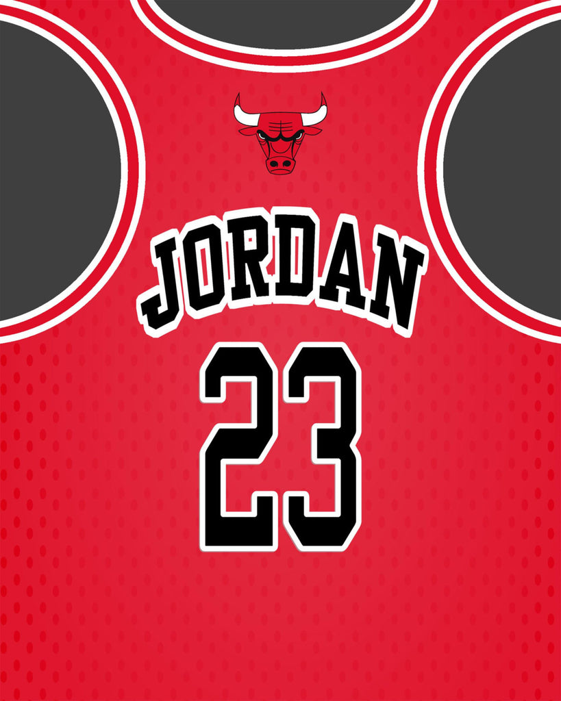 Michael Jordan Chicago Bulls Jersey Art Board Print by SAYIDOWjpg