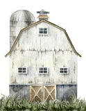 Farm Nursery Set of 3 Christian Farmhouse Unframed Prints Watercolor Barn Tractor Holstein Cow