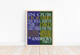 A House Divided Baltimore Ravens and Green Bay Packers Custom Name Christian Print