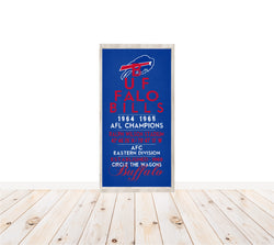 Buffalo Bills Eye Chart Distressed Unframed Print Subway Sign Eyechart Team Stats