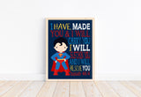 Superman Superhero Christian Nursery Decor Super Unframed Print I Have Made You Isaiah 46:4