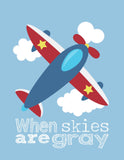 African American Aviation Travel Nursery Art Set of 4 Prints - You Are My Sunshine