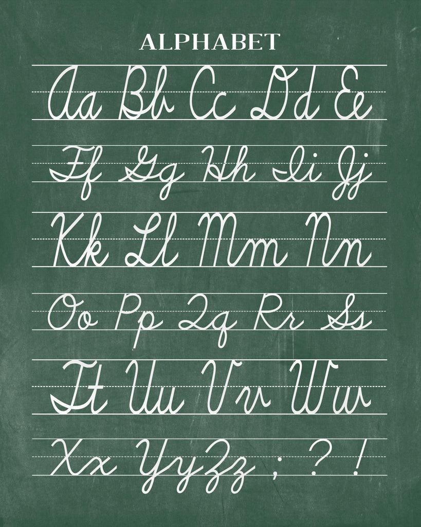 Old cursive letters