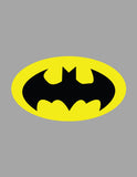 African American Batman Superhero Nursery Decor Art Set of 4 Prints - Batman, Batmobile, Cityscape and Bat Symbol