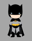 Batman Superhero Nursery Decor Art Set of 4 Prints - Batman, Batmobile, Cityscape and Bat Symbol