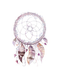 Boho Dreamcatcher Tribal Watercolor Nursery Wall Art Print - Multiple Sizes