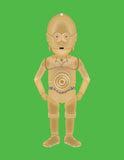 Star Wars Nursery Decor Set of 4 Prints, Yoda, C3PO and Luke Skywalker, Dream Big Little Jedi