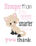 Cats Motivational Nursery Decor Set of 4 Prints Promise Me You will Always Remember You are Braver, Stronger, Smarter, and Loved