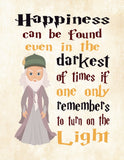 Hogwarts Inspirational Quotes Set of 4 Nursery Decor Printables Dumbledore, Hagrid and Hermione Instant Download