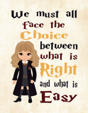 Hogwarts Inspirational Quotes Set of 4 Nursery Decor Printables Dumbledore, Hagrid and Hermione Instant Download