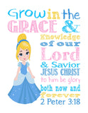 Disney Princesses - Christian Nursery Decor Wall Art Set of 11 Printables - Instant Download
