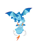 Baby Boy Nursery Art Decor Set of 3 - Knight, Dragon, Dream Big