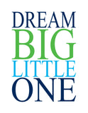Star Wars Nursery Decor Set of 4 Prints, Yoda and Luke Skywalker, Dream Big, The Force Is Strong With This One