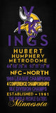 Minnesota Vikings - Eye Chart chalkboard print - sports, football, gift for fathers day, subway sign - Eyechart wall art