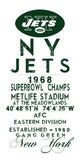 New York Jets- Eye Chart chalkboard print - sports, football, gift for fathers day, subway sign - Eyechart wall art