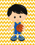 Golden State Warriors Boys Sports Bedroom Decor, Basketball, Athletic Nursery
