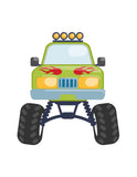 Personalized Monster Trucks Kids Room Prints Set of 4 Dream Big Little Man