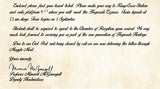 Personalized Harry Potter Acceptance Letter with Envelope from Hogwarts School of Witchcraft and Wizardry