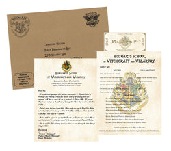 Personalized Harry Potter Acceptance Letter with Envelope from Hogwarts School of Witchcraft and Wizardry