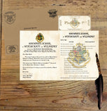 Personalized Harry Potter Acceptance Letter with Envelope from Hogwarts School of Witchcraft and Wizardry - Headmistress Minerva McGonagall