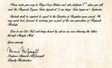 Personalized Acceptance Letter Hogwarts School of Witchcraft and Wizardry You've been Accepted!