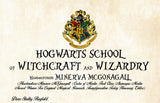 Personalized Harry Potter Acceptance Letter with Envelope from Hogwarts School of Witchcraft and Wizardry - Headmistress Minerva McGonagall