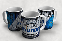 Hyundai Vintage Distressed Retro Cool Mug