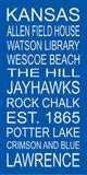 Kansas Jayhawks Subway Wall Art Print