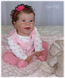 Kenzie 25" Unpainted Reborn Doll Kit Crawler with Torso size of 10 Month Old