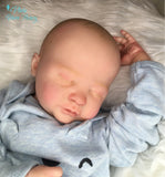 Liam 18" Sleeping Reborn with Painted Hair, 3/4 Arms and Full Legs - Available for Immediate Adoption