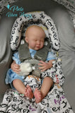 Liam 18" Sleeping Reborn with Painted Hair, 3/4 Arms and Full Legs - Available for Immediate Adoption