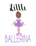 Ballerina Inspirational Nursery Decor Set of 4 Prints - Little But Fierce