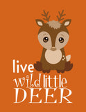 Woodland Nursery Decor Set of 4 Prints, Grow Wise Owl, Live Wild Deer, Stay Clever Fox, Be Brave Bear