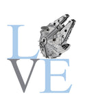 Star Wars Nursery Decor Set of 4 Prints - Luke Skywalker, Love, R2D2, C3PO, The Force is Strong with this One