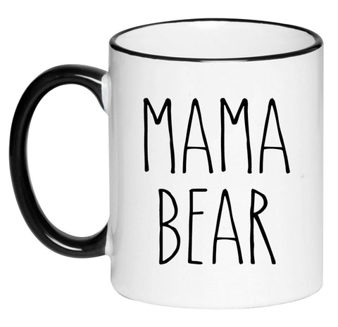 Mama Bear Personalized White Coffee Mug