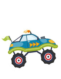 You are Braver, Stronger, Smarter Monster Truck Nursery  Decor Set of 3 Unframed Prints