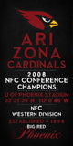 Arizona Cardinals Eye Chart chalkboard Subway print