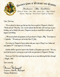 Hogwarts Personalized Harry Potter Acceptance Letter with Birthday Wishes