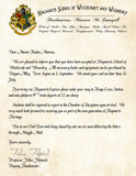 Personalized Harry Potter Acceptance Letter, Hogwarts School of Witchcraft and Wizardry with Headmistress Minerva McGonagall