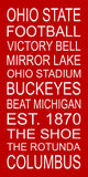 Ohio State Buckeyes Subway Wall Art Print