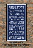 Penn State Nittany Lions Subway Wall Art Print