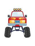 Personalized Monster Trucks Kids Room Prints Set of 4 Dream Big Little Man