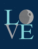 Personalized Space Wars Nursery Decor Set of 4 Unframed Prints The Force Is Strong With This One, Love AT AT and Luke Skywalker