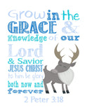 Frozen Christian Nursery Decor Set of 4 Prints, Princess Elsa, Anna, Sven and Olaf